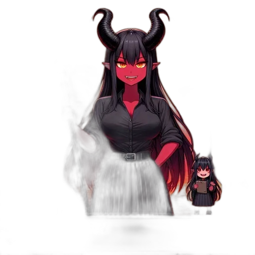 creature, dragon, dress, staff transparent PNG cut-out
