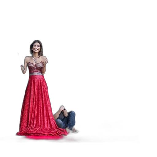 dress, concept art, woman, red transparent PNG cut-out