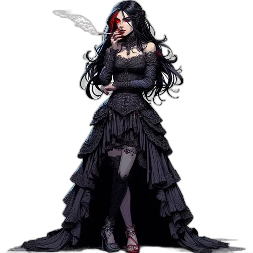 dress, concept art, fantasy art, pixel art transparent PNG cut-out