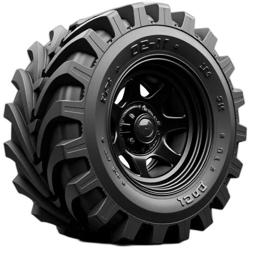 weapon, 3d render, large, tire transparent PNG cut-out