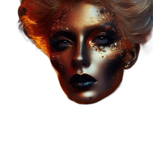 mask, face, crown, jewelry transparent PNG cut-out