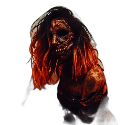 creature, mask, face, hair transparent PNG cut-out