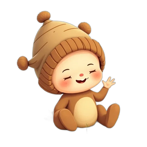 hat, staff, pixel art, 3d render transparent PNG cut-out