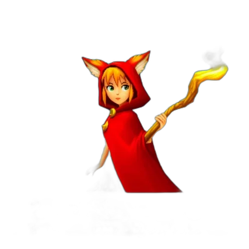 staff, dress, dragon, mask transparent PNG cut-out