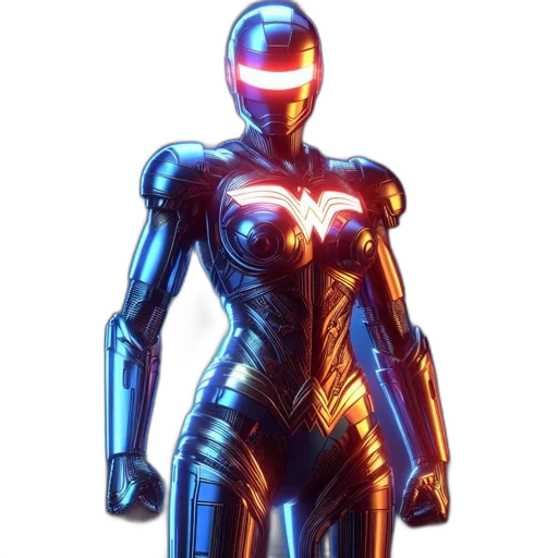 robot, jewelry, concept art, 3d render transparent PNG cut-out
