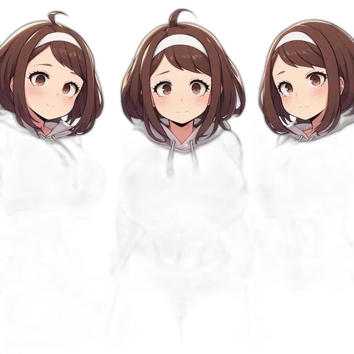hair, jacket, dress, face transparent PNG cut-out