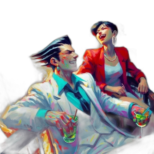 jacket, comic book art, cyberpunk, concept art transparent PNG cut-out