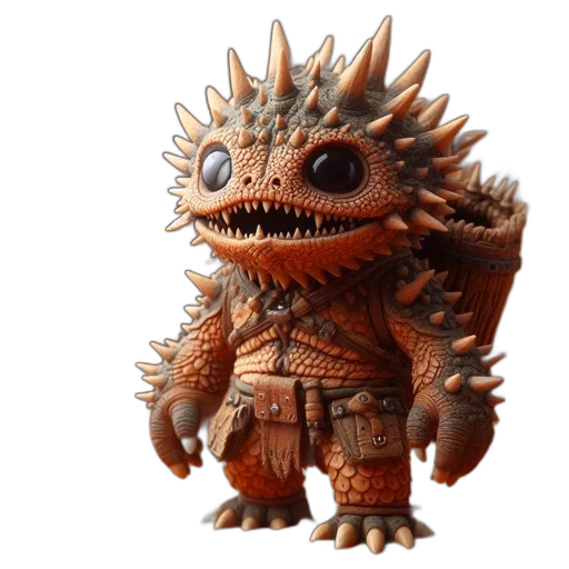 creature, dragon, concept art, 3d render transparent PNG cut-out