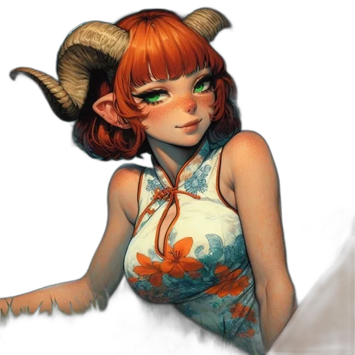 dress, staff, creature, face transparent PNG cut-out