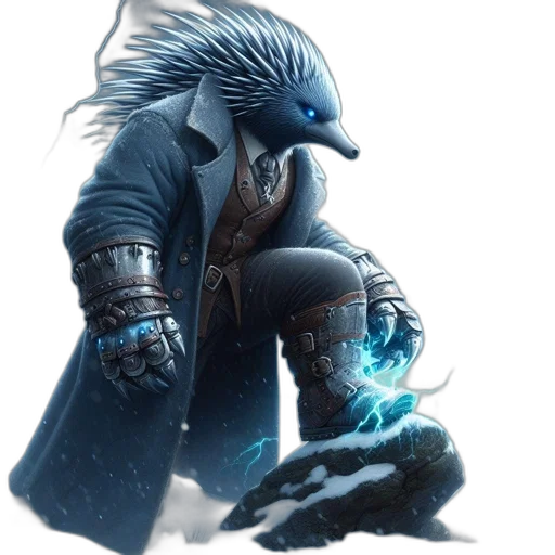 dragon, creature, staff, animal transparent PNG cut-out
