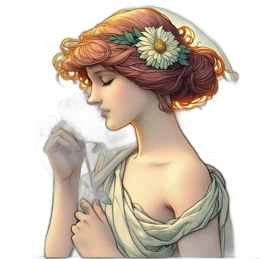 dress, jewelry, crown, flower transparent PNG cut-out