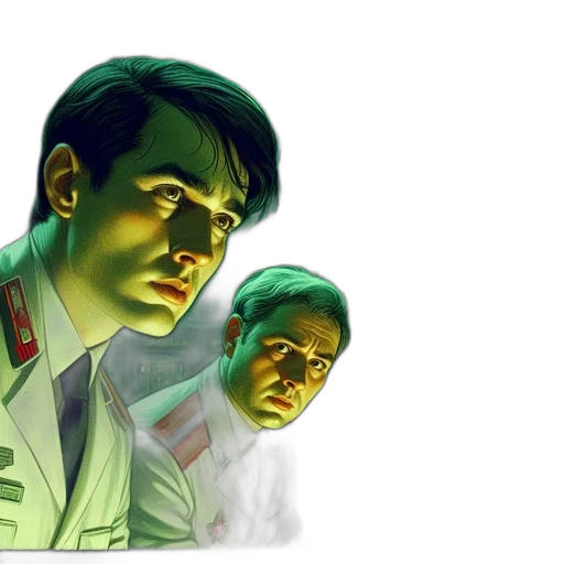 concept art, comic book art, 3d render, cyberpunk transparent PNG cut-out