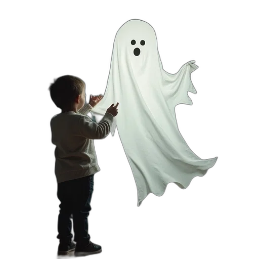 creature, mask, dress, 3d render transparent PNG cut-out