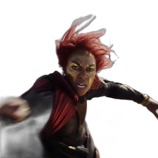 staff, weapon, hair, dragon transparent PNG cut-out