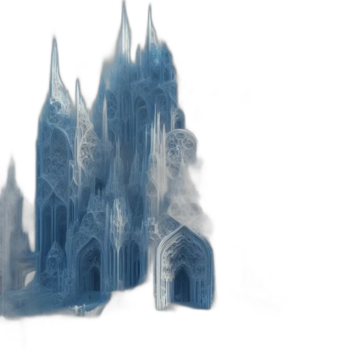 concept art, fantasy art, 3d render, watercolor transparent PNG cut-out