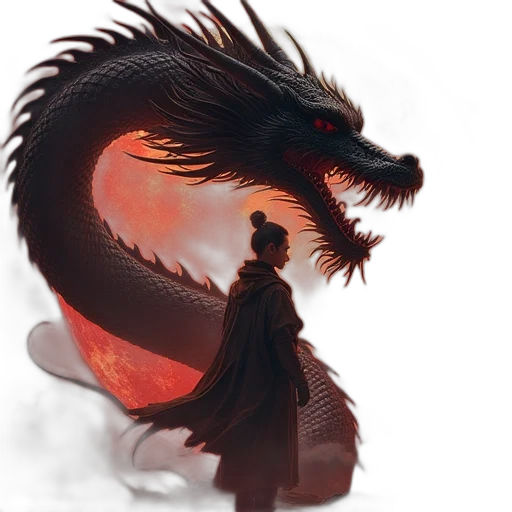 dragon, creature, fantasy art, concept art transparent PNG cut-out