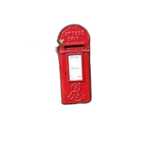 red, mailbox, word, letters transparent PNG cut-out