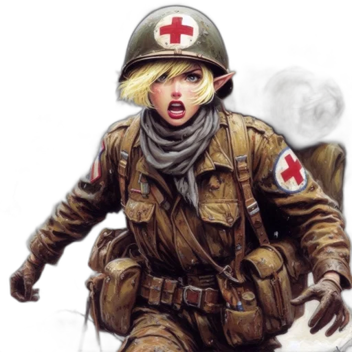concept art, comic book art, fantasy art, photorealistic transparent PNG cut-out