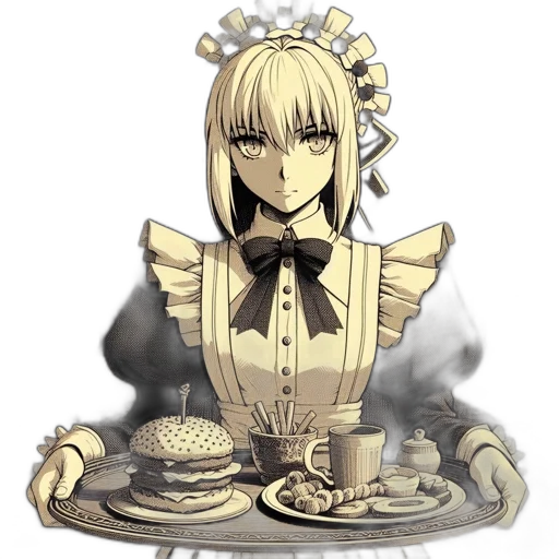 food, crown, staff, robot transparent PNG cut-out