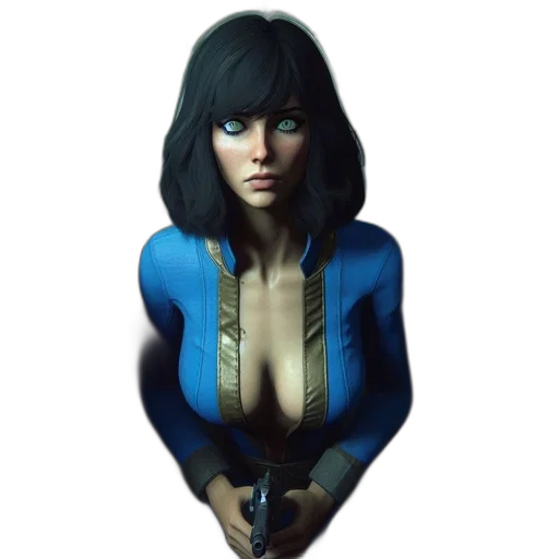 jacket, dress, face, robot transparent PNG cut-out
