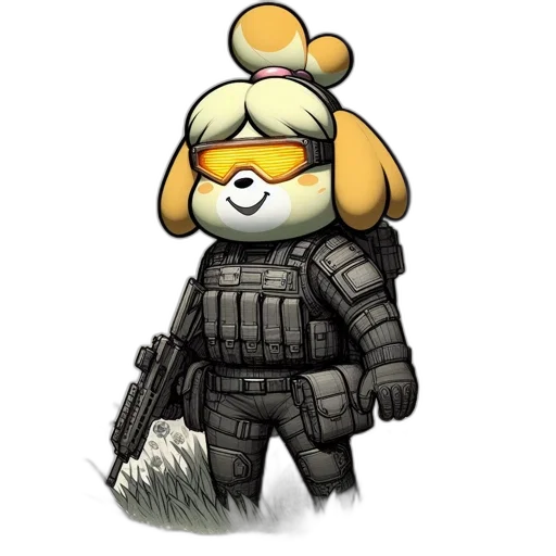 weapon, staff, animal, jacket transparent PNG cut-out