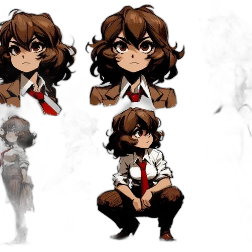 concept art, pixel art, anime, fantasy art transparent PNG cut-out