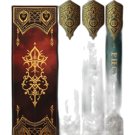 sword, staff, jewelry, fantasy art transparent PNG cut-out