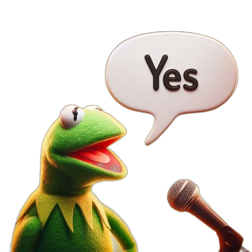 kermit, frog, dressed, his transparent PNG cut-out