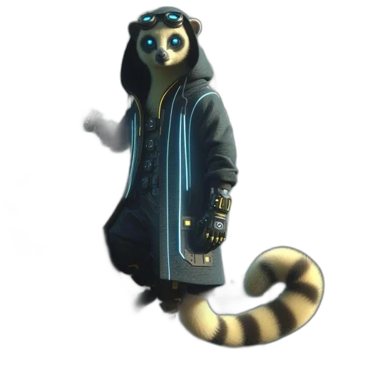 staff, animal, creature, jacket transparent PNG cut-out