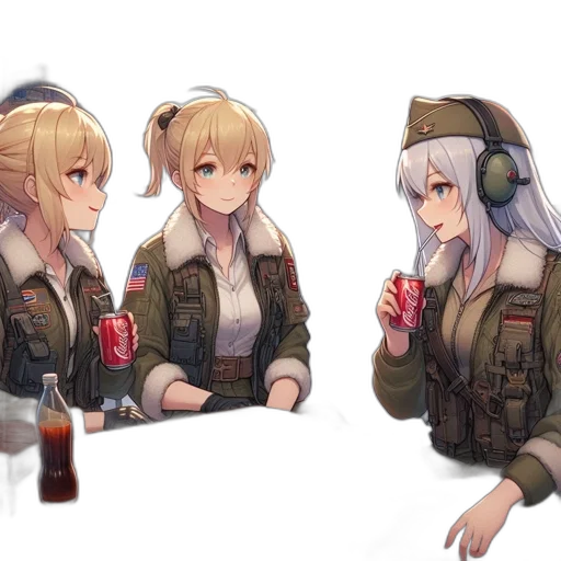 jacket, weapon, food, bottle transparent PNG cut-out