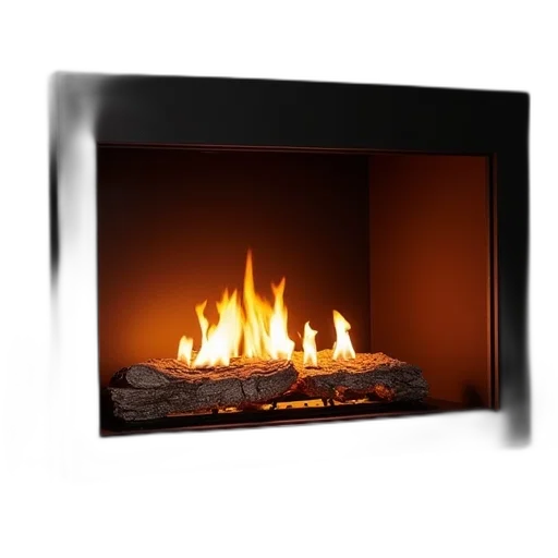 furniture, photorealistic, 3d render, fire transparent PNG cut-out