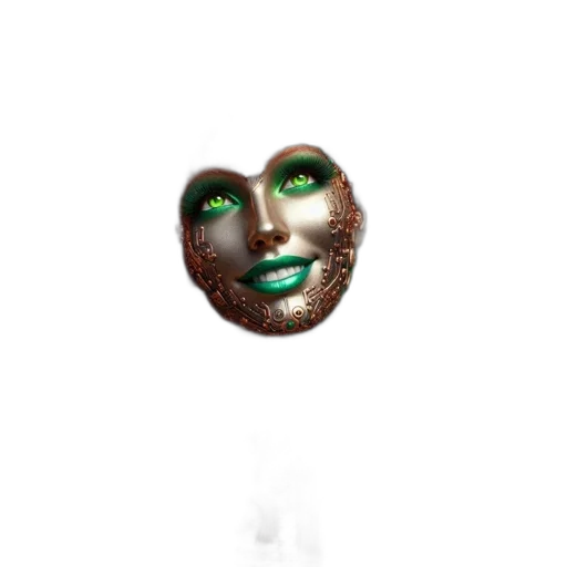 mask, face, jewelry, creature transparent PNG cut-out