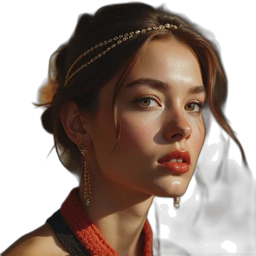 jewelry, face, crown, dress transparent PNG cut-out