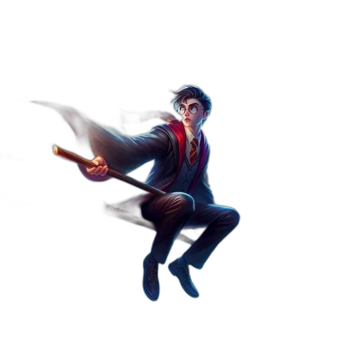 staff, jacket, umbrella, dragon transparent PNG cut-out