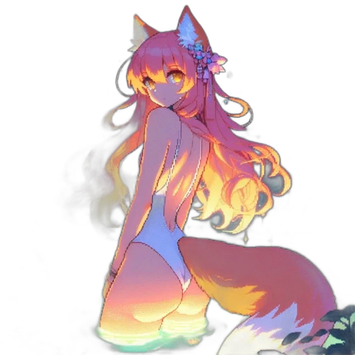dress, creature, staff, dragon transparent PNG cut-out