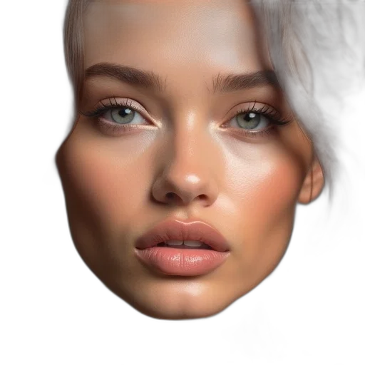 face, robot, mask, hair transparent PNG cut-out