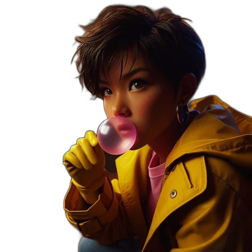 jacket, photorealistic, concept art, cyberpunk transparent PNG cut-out