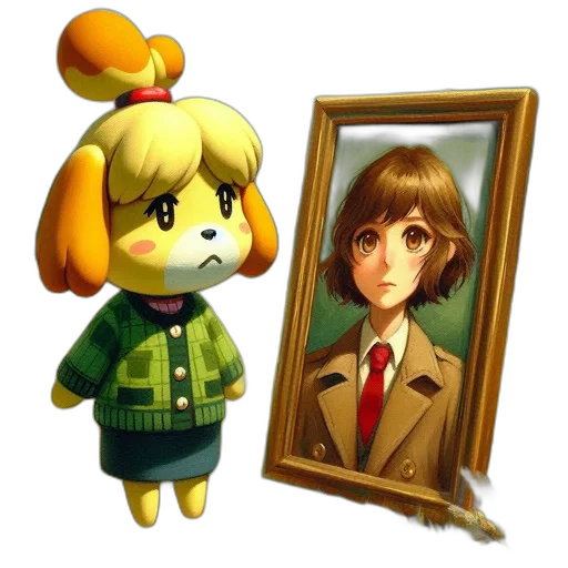 face, animal, jacket, staff transparent PNG cut-out