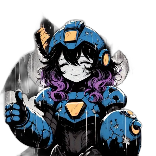 robot, mask, concept art, comic book art transparent PNG cut-out