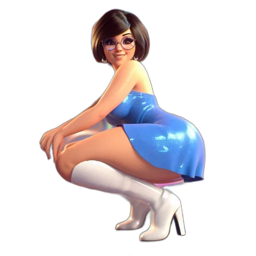 dress, robot, concept art, 3d render transparent PNG cut-out