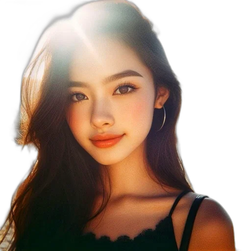 face, jewelry, hair, dress transparent PNG cut-out