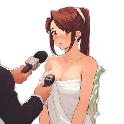 dress, hair, crown, anime transparent PNG cut-out