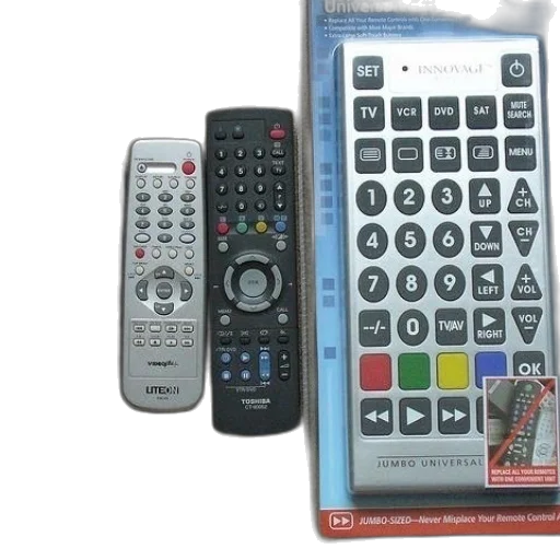 3d render, red, collection, remote transparent PNG cut-out