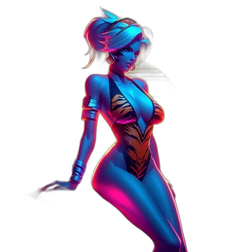 dress, robot, concept art, comic book art transparent PNG cut-out