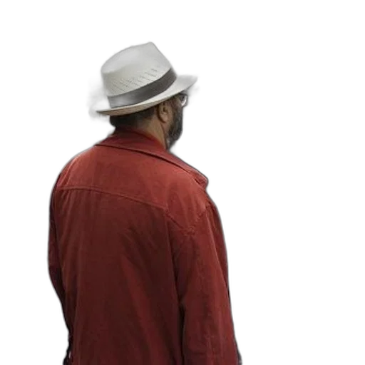 hat, jacket, staff, face transparent PNG cut-out
