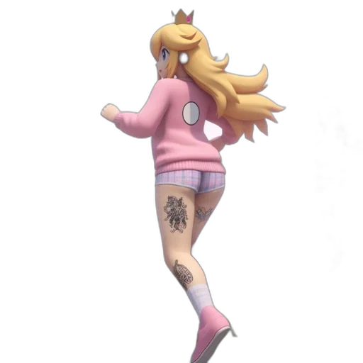 dress, concept art, 3d render, pixel art transparent PNG cut-out