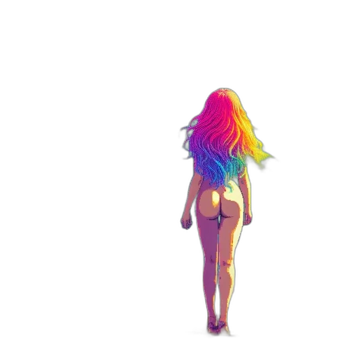 hair, dress, jacket, creature transparent PNG cut-out