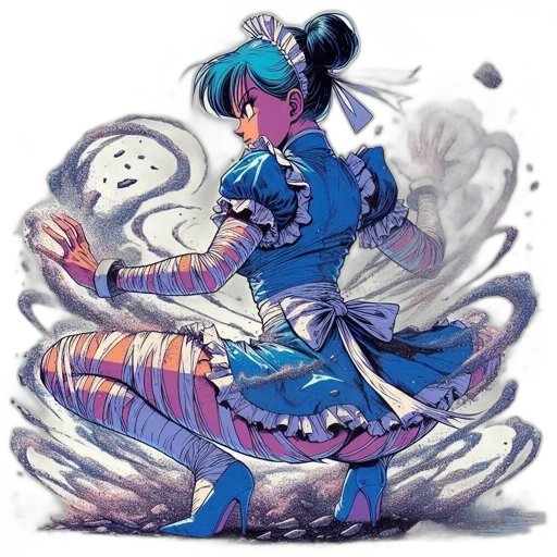 staff, dragon, dress, weapon transparent PNG cut-out