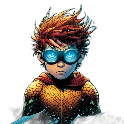 comic book art, concept art, fantasy art, cartoon transparent PNG cut-out