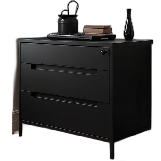 furniture, 3d render, dark, monochrome transparent PNG cut-out